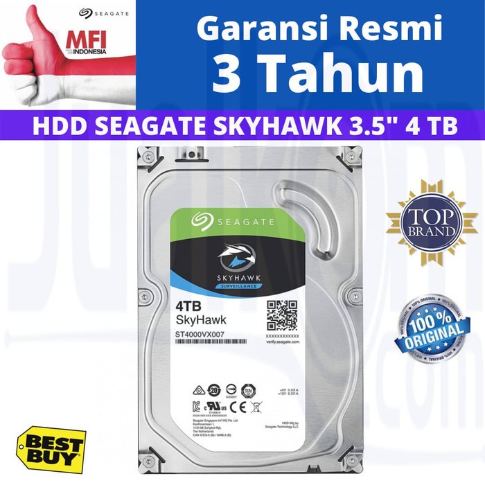Seagate SKYHAWK HDD 3.5inch 4TB HARD DISK INTERNAL CCTV