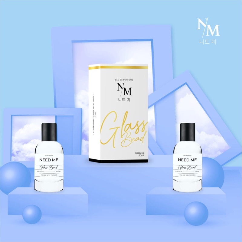 Parfum Korea NeedMe Glass Bead 50 ml Bpom Aroma bungan bougenfil