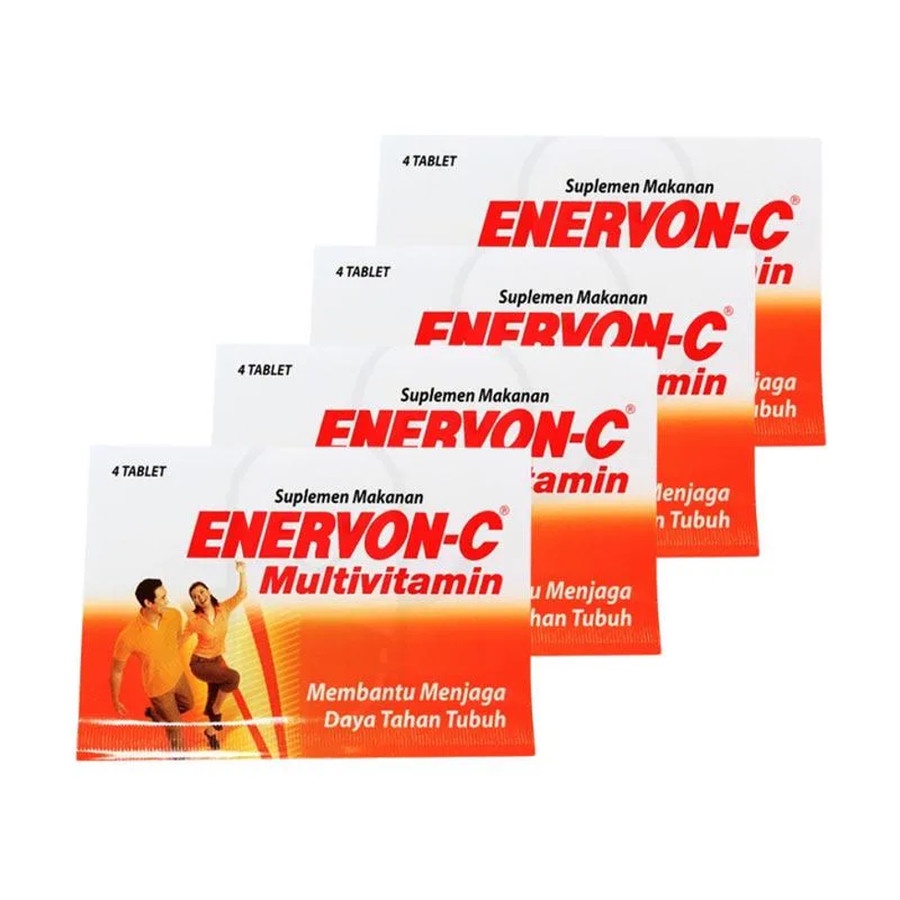 Enervon | Enervon C Multivitamin Tablet Strip Isi 4 | Multivitamin