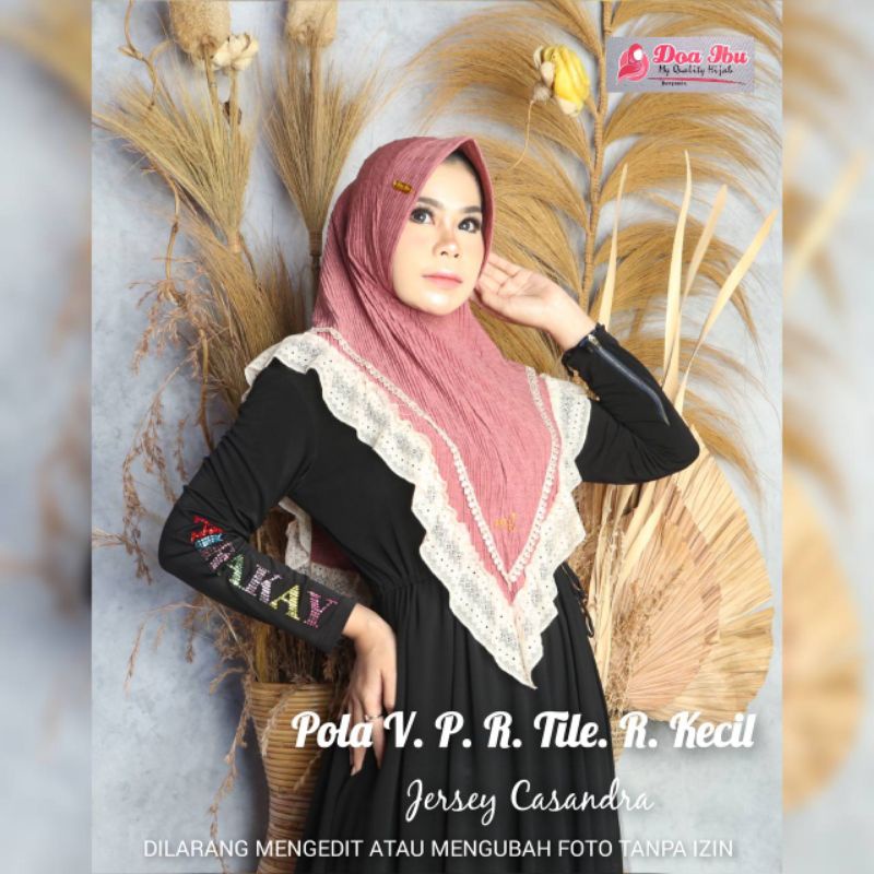 JILBAB INSTAN""PET ANTEM V PLISKET RENDA PRADA" ORI DOA IBU BY BUNYAMIN