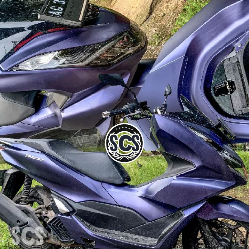 SKOTLET STIKER MOTOR BIRU NAVY METALIK DOFF SKOTLET BIRU NAVY METALIK DOFF STIKER NAVY SCOTLITE NAVI