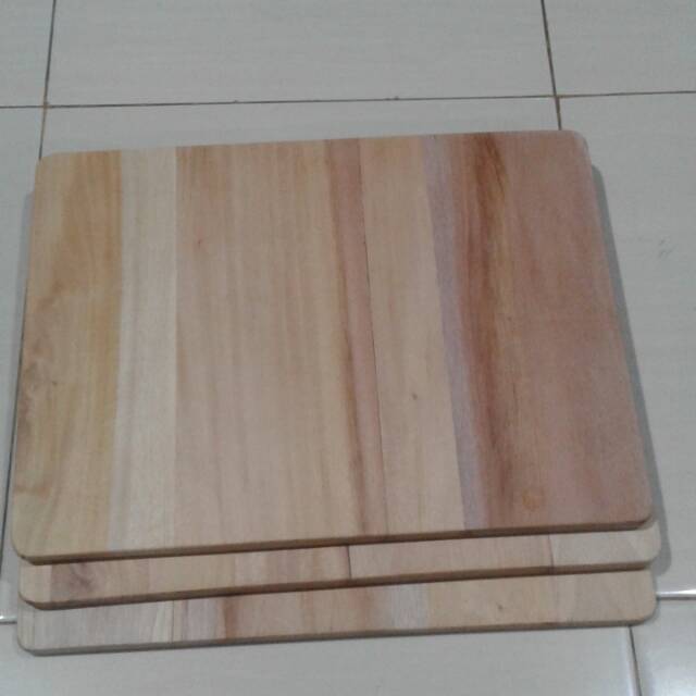 Talenan Kayu 40x30cm Papan Kayu Halus Wooden Cutting Board Kotak 40 X 30