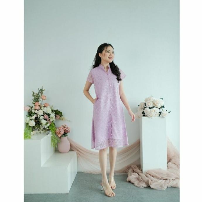 Missnomi - Elaine Dress Kondangan Brokat Dress Dress Brukat Dress Best Nadrilanmarket