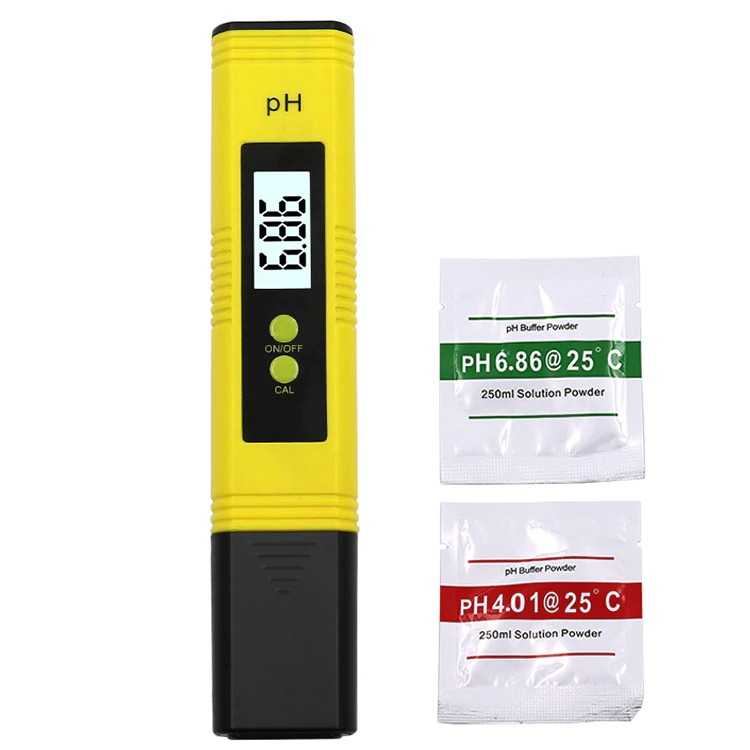 XINGWEIQIANG Alat Ukur Uji PH Meter Digital Air Minum Akuarium - PH02-Kuning