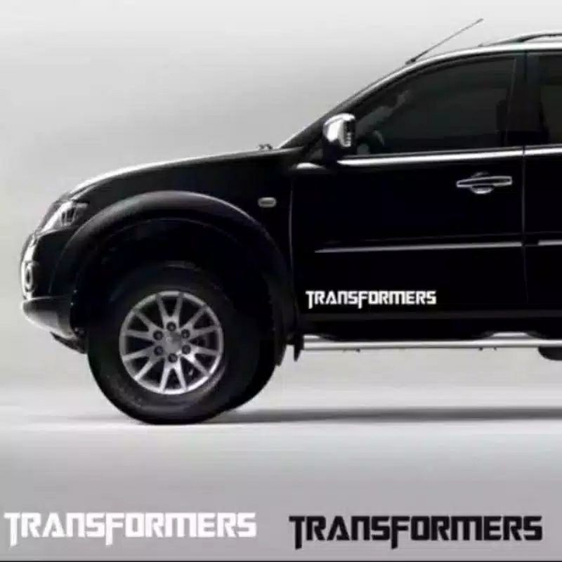 Stiker mobil rush stiker sticker transformers logo cutting stiker body mobil