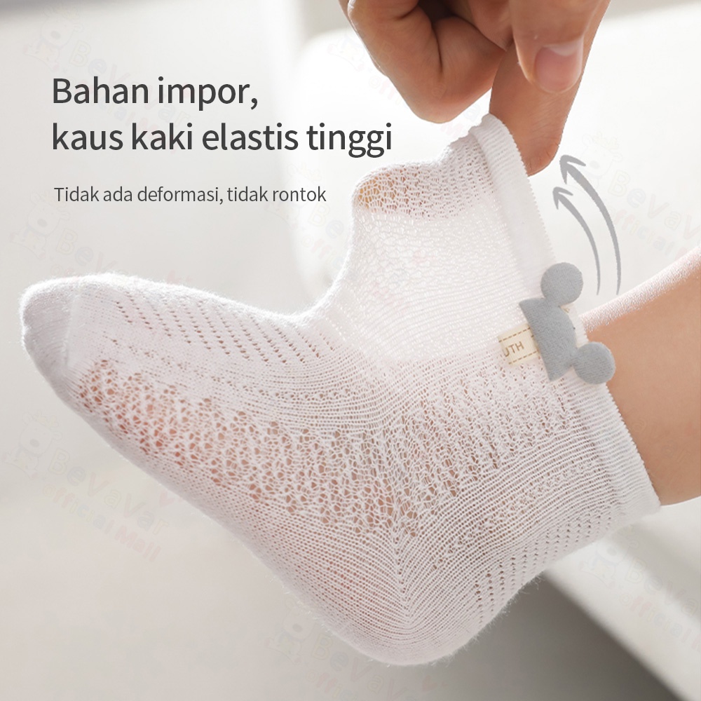 BEVAVAR  Kaos Kaki Bayi Lucu Kaus Kaki Bayi Mesh Bernapas