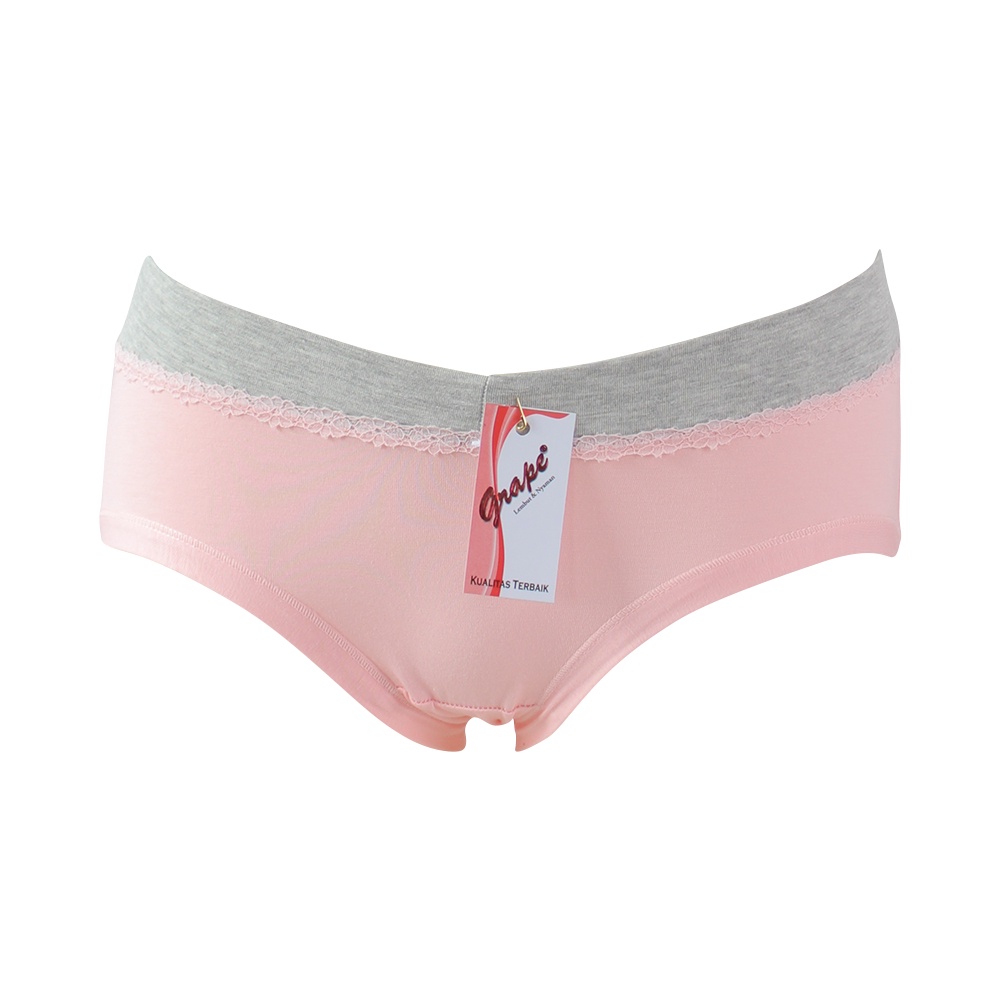 Grape - Cd Wanita Katun Grape Underwear Celana Dalam Panty Hipster Remaja Tpm 0137