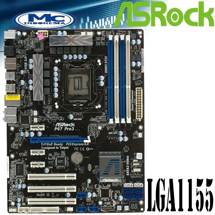 Mainboard Motherboard MOBO P67 ATX Intel LGA 1155