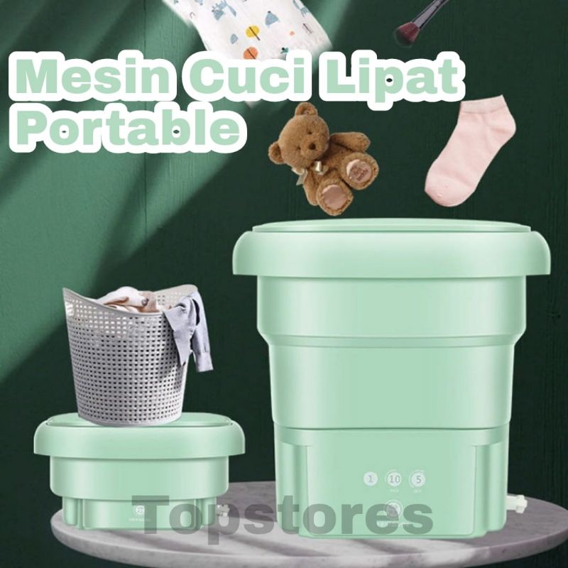 Mesin Cuci Ultrasonik Lipat Portable Kapasitas 2Kg