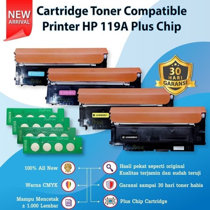 Toner Cartridge Compatible HP 119A PLUS CHIP Printer Color Laser 150a 150nw MFP 178nw 179nw 179fnw