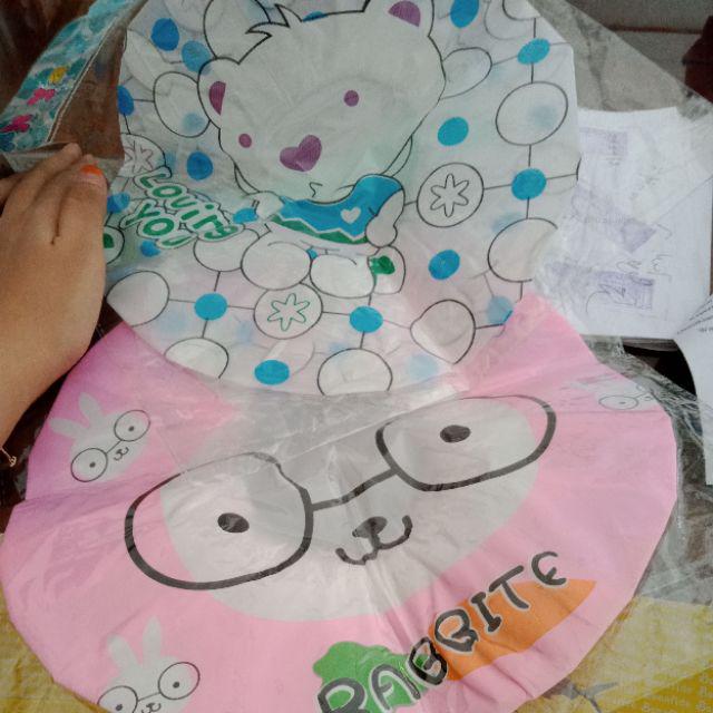 Chikochika Shower Cap Penutup Rambut Motif Karakter Kartun Lucu