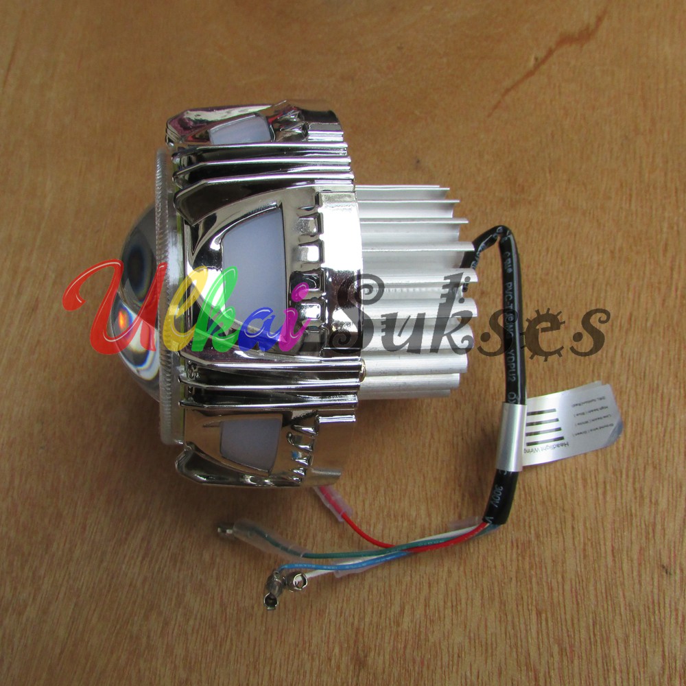 Lampu Tembak Motor Lampu Sorot Fokus LED Variasi Aksesoris Lampu Projie Hilow M01A 3.5Inch Bulat Murah Laris Lampu LED Motor Universal Murah Terlaris