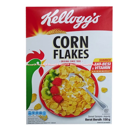 Kellogg's Corn Flakes 150gr Honey Crunch Sereal Yang Terbuat Dari Jagung Cocok Buat Sarapan Kelloggs Corn Cereal Kelog's Kellog