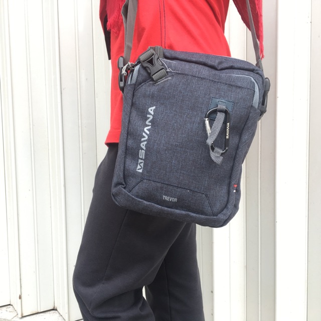 Savana Trevor Travel Pouch Tas Selempang Sling Bag Pria Multifungsi