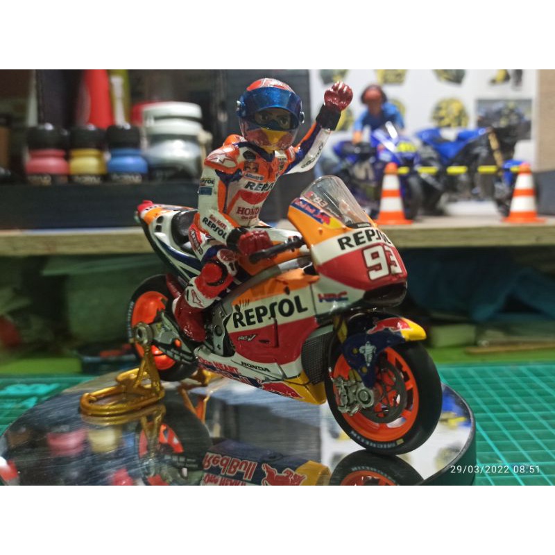 figure Marquez93 figure for maisto diecast miniatur motogp skala 1:18