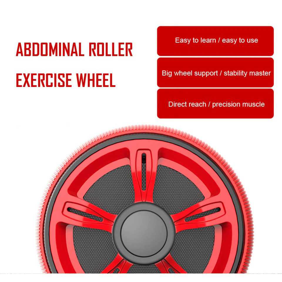 Wheel Sport Alat Gym Fitness Abdominal Exercise Roller /  Olahraga Fitness Pembentuk Otot Perut / Roda Fitness Perut Melatih Kebugaran Otot / Alat Fitness Perut /Gym Fitness Olahraga Diet Langsing / Roda Gym Fitness Pengecil Perut Murah Original