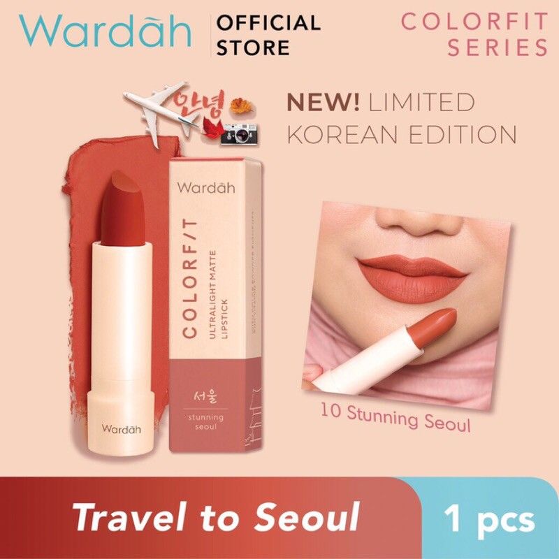 Wardah Colorfit Ultralight Matte Lipstick/Korea Edition