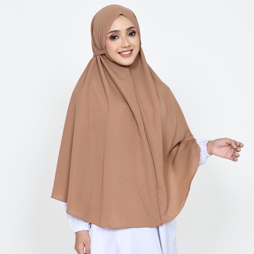 Khimar / Hijab Bergo Woolpeach Jumbo-1