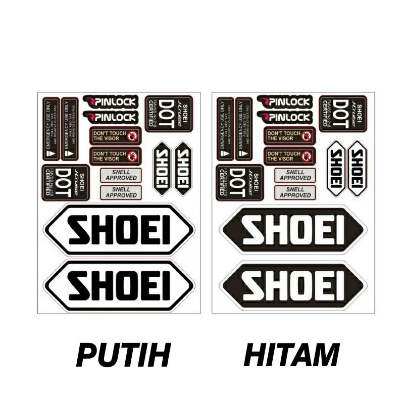 STIKER HELM SHOEI J CRUISE