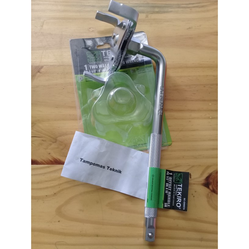 Kunci Filter Oli Tekiro + HK A-31 Gagang Sok L Tekiro Filter Oli Mobil dll