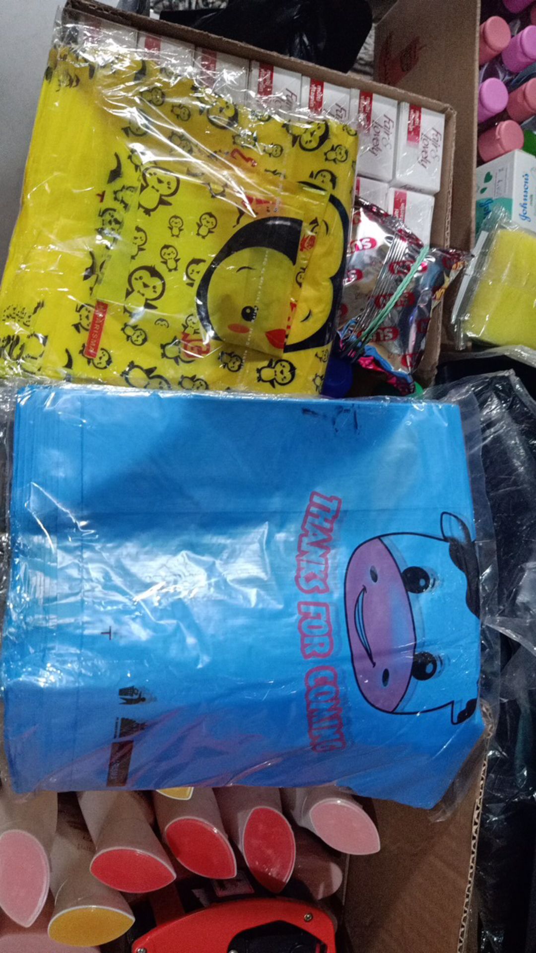 Kresek Motif Pinguin 17 Cm Berat 250gr .kantong Kresek Olshop Online  Kresek Thank You Motif Pinguin