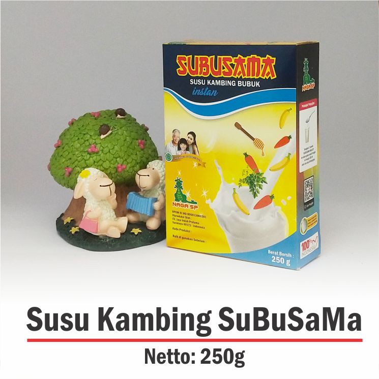 

Susu kambing etawa Naga SP 250g SUBUSAMA (Susu Buah Sayur Madu)