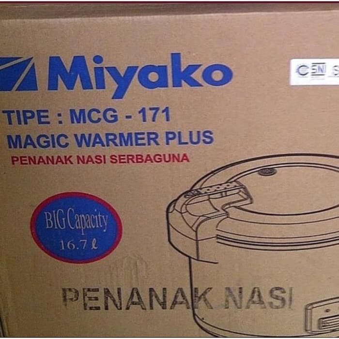 MIYAKO Magic Com Rice Cooker Jumbo 6 Liter MCG 171 - mcg171