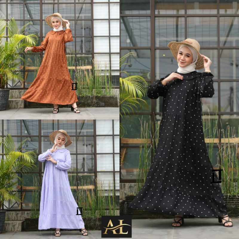 GAMIS POLKA KEKINIAN | GAUN POLKA PANTAI