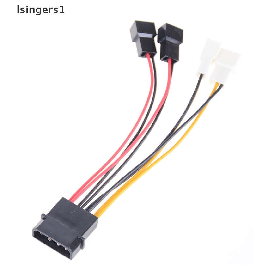 (lsingers1) Kabel Adapter Converter IDE 4-Pin Ke 4X 3-Pin TX3 Untuk Kipas Pendingin