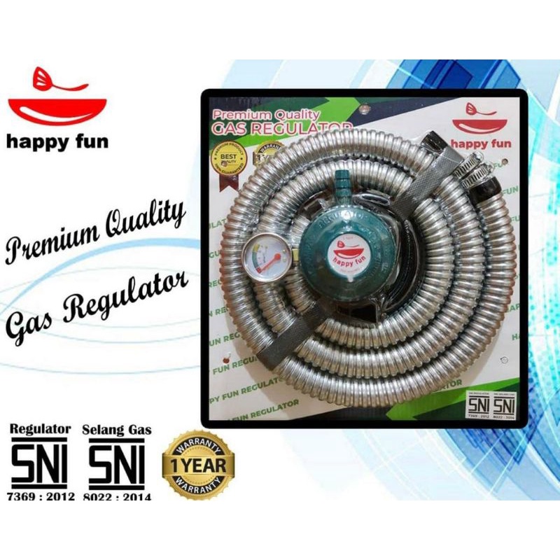 REGULATOR GAS Happy Fun/Viper + Selang Standart SNI