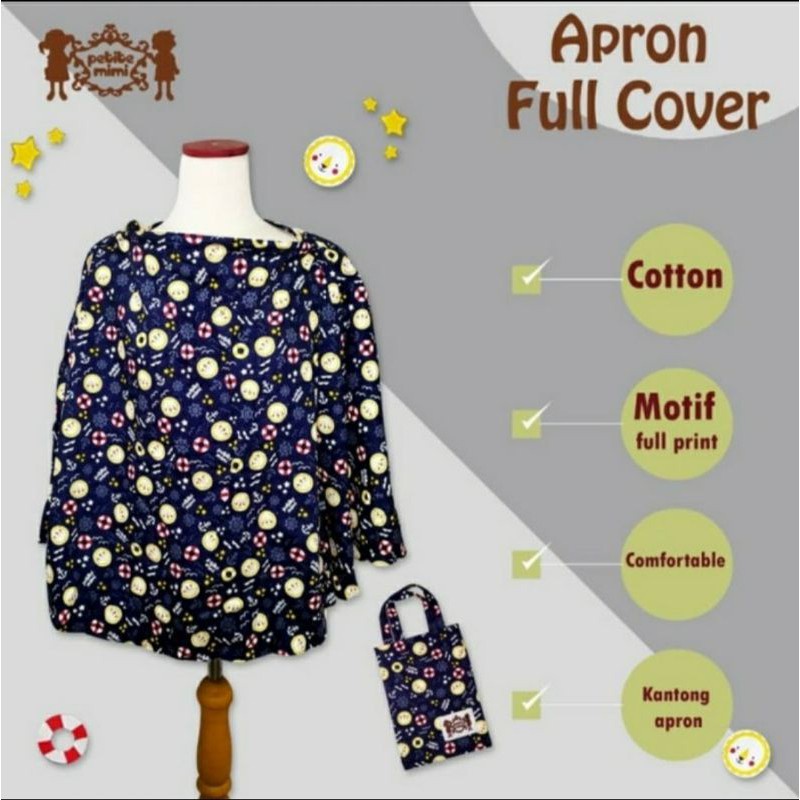 Petite Mimi Apron Full - PM-APRFULL Motif Random