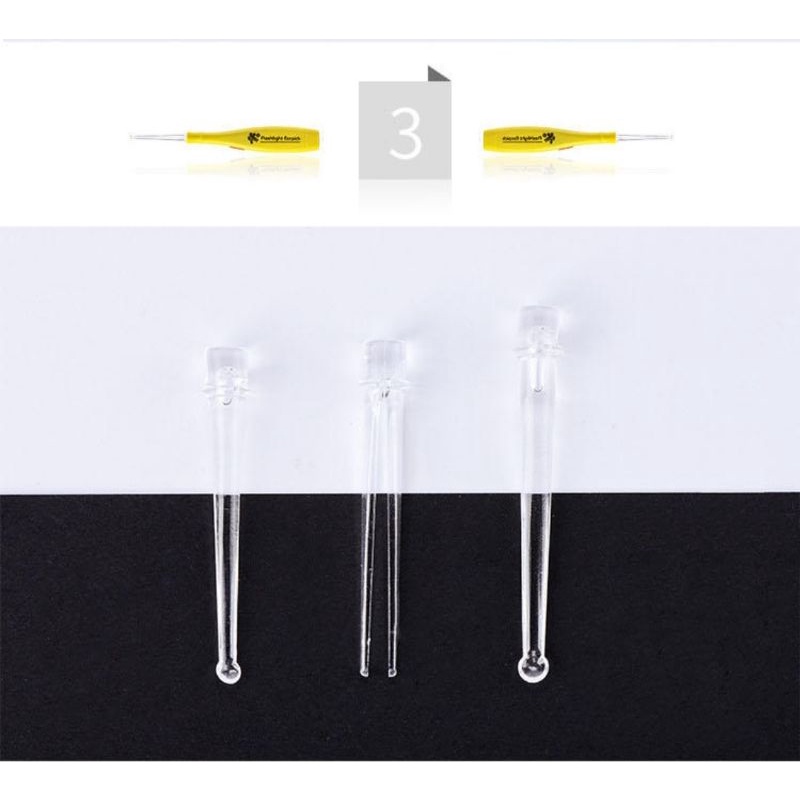 Korek Kuping Lampu LED Baby Ear Pick Flashlight Ear Pick Cleaner Dapat Box