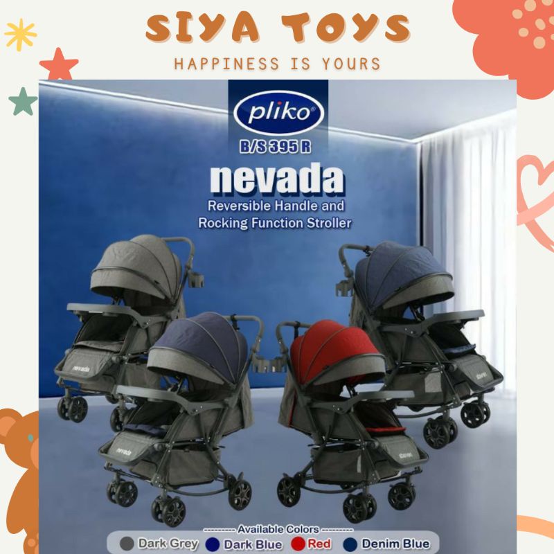 SIYA ✨ STROLLER BABY PLIKO AYUN NEVADA 395 KERETA DORONG BAYI BISA AYUN NEVADA STROLLER PACIFIC K7000