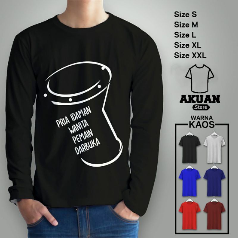 Baju kaos distro santri santry salafy salafi murah pria idaman wanita pemain darbuka/kaos dakwah isl