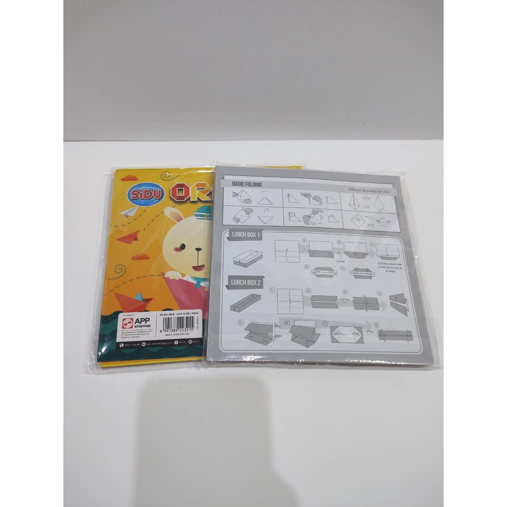

Kertas Lipat Origami Anak Sidu 16x16 (100 lembar)