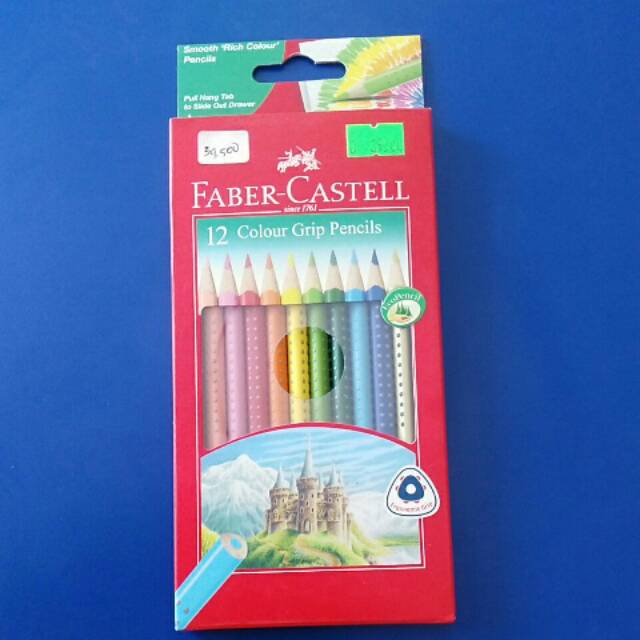 

Pensil warna (colour grip pencils) faber-castell 12 warna