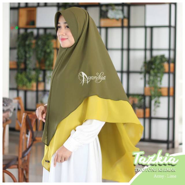 KHIMAR TAZKIA 3 TWOTONE ||  AYUNDYA