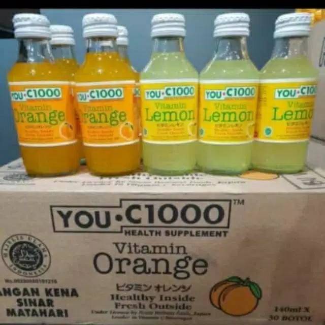 Jual You C 1000 Vitamin Orange Lemon You C1000 Karton 1 Dus Indonesia Shopee Indonesia