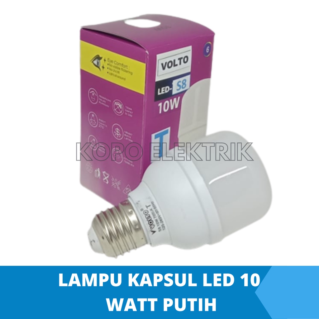 Lampu Led 10 Watt Kapsul Murah - Putih