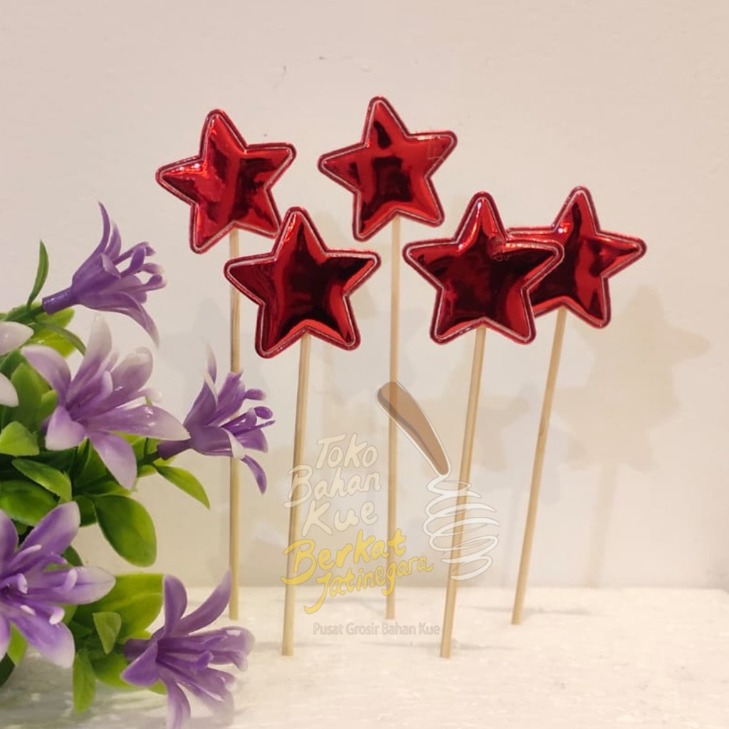 CAKE TOPPER BINTANG / TOPPER LUCU / HIASAN CAKE