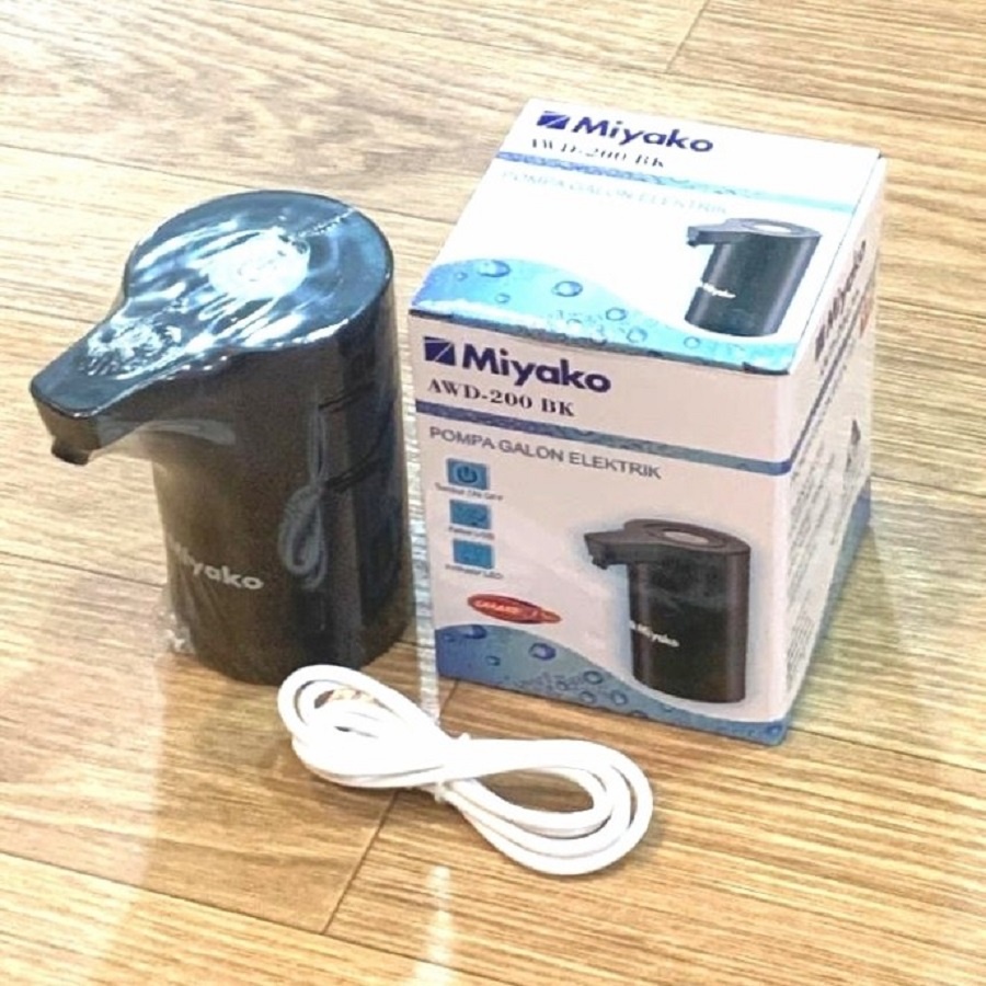 Pompa Galon Cas Elektrik Dispenser Miyako AWD200 AWD 200 Recharge USB Water Pump Electric