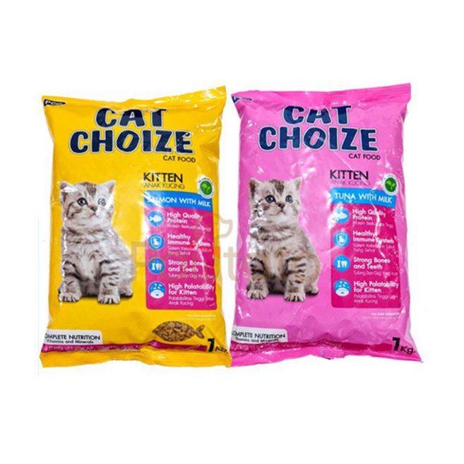 PH.Medan Makanan Cat Choize Kitten 1kg Tuna/Salmon with Milk