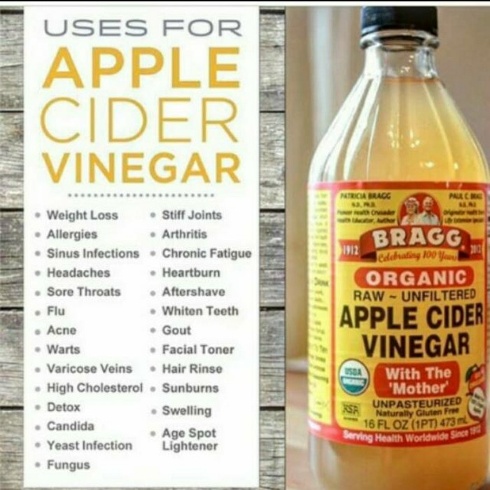 Bragg apple cider venegar/cuka apel organik 473 ml