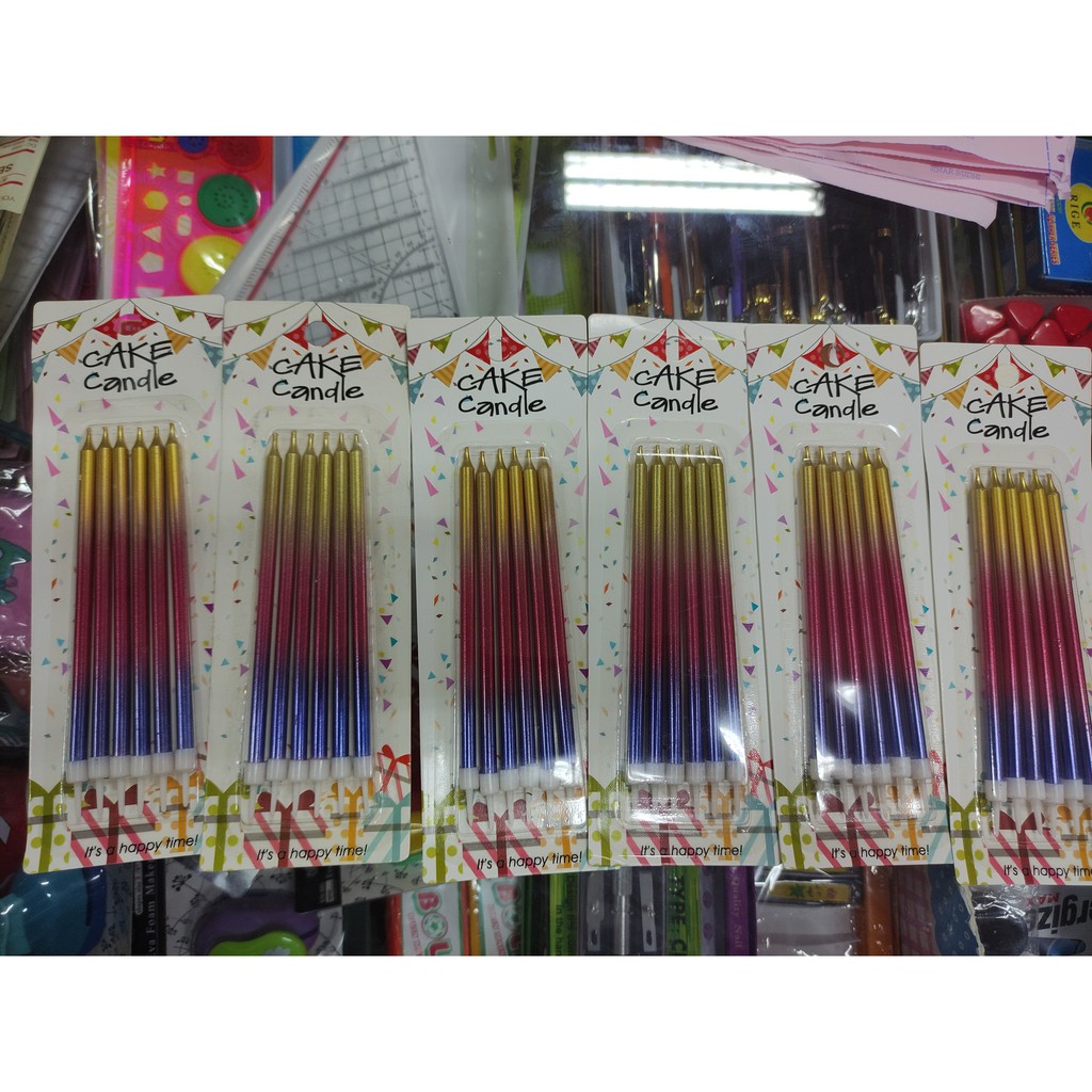 

lilin ultah vis gradasi lw 606Q isi 6 batang