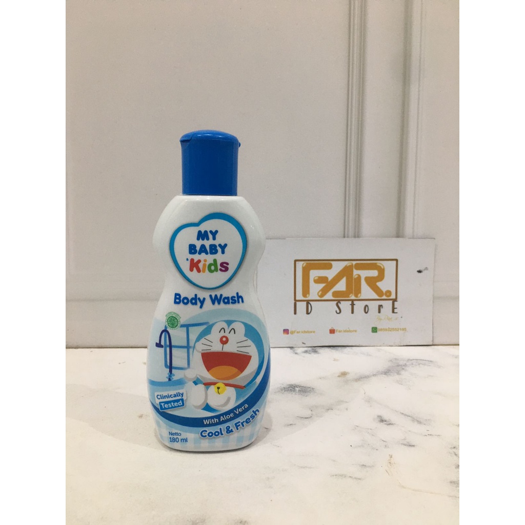 MY BABY Kids Body Wash Doraemon 180 ml - Sabun Mandi Cair Anak Wangi dan Lembut
