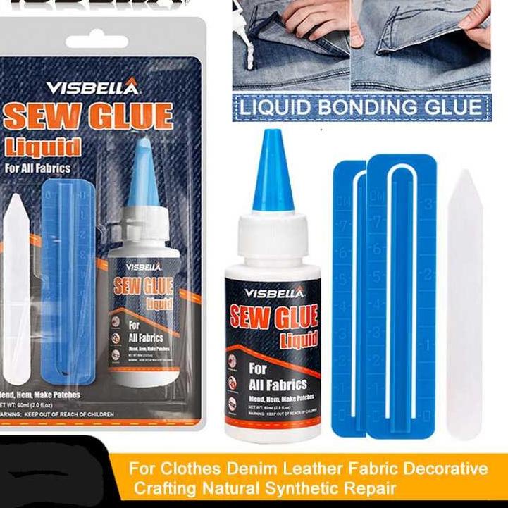 

↧↨ Lem Perekat Khusus Kain Kulit Visbella Sew Glue 60ml ⌆
