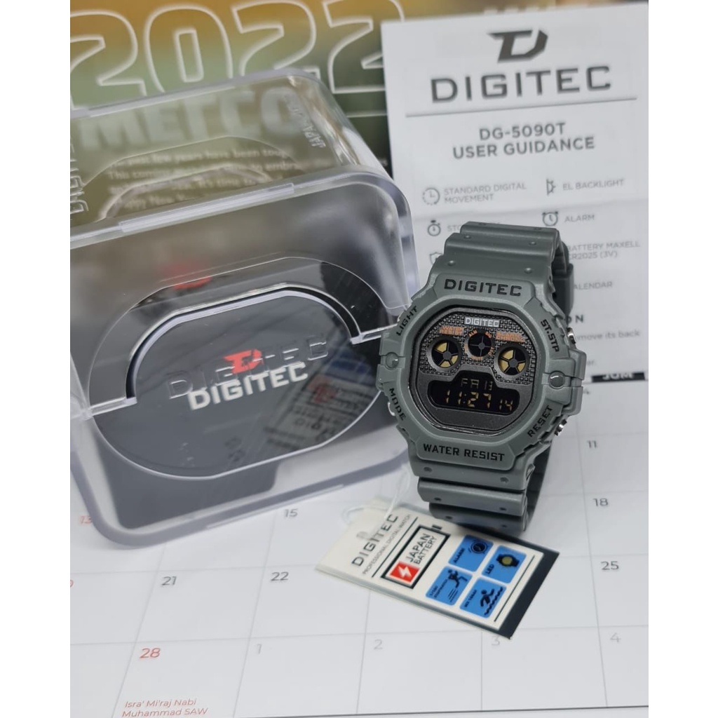 JAM TANGAN PRIA DIGITEC DA 5090 ORIGINAL DIGITEC 5090 PRIA WANITA SPORTY