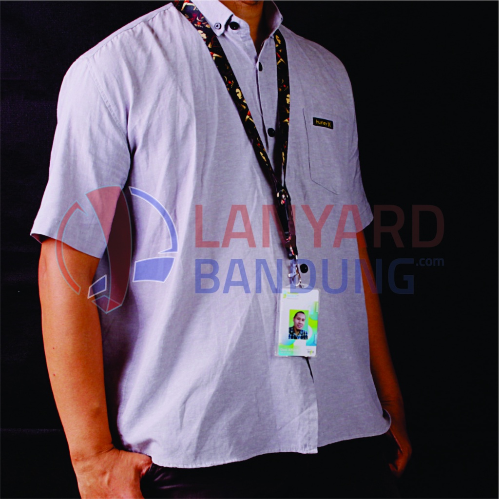 talilanyard custom print sublim 2cm cetak 2 muka  / tali id card printing dua cm cetak dua muka / nametag