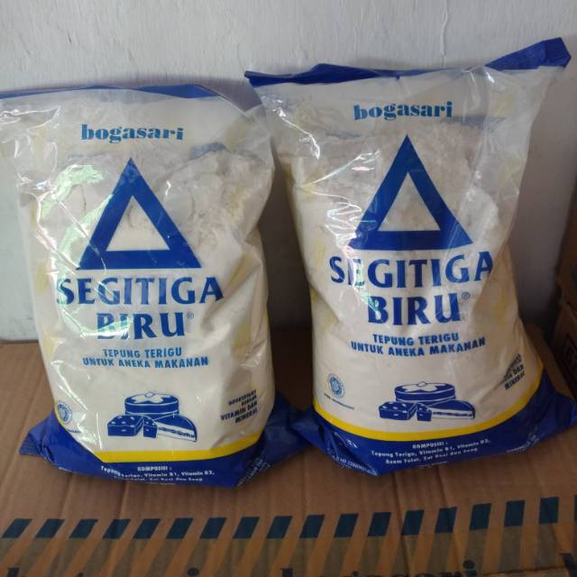 

Tepung terigu segitiga biru 9500/kg
