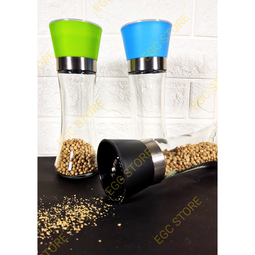 BOTOL GRINDER BUMBU LADA / PENGGILING LADA MANUAL / BOTOL LADA TUTUP WARNA - GLS-2